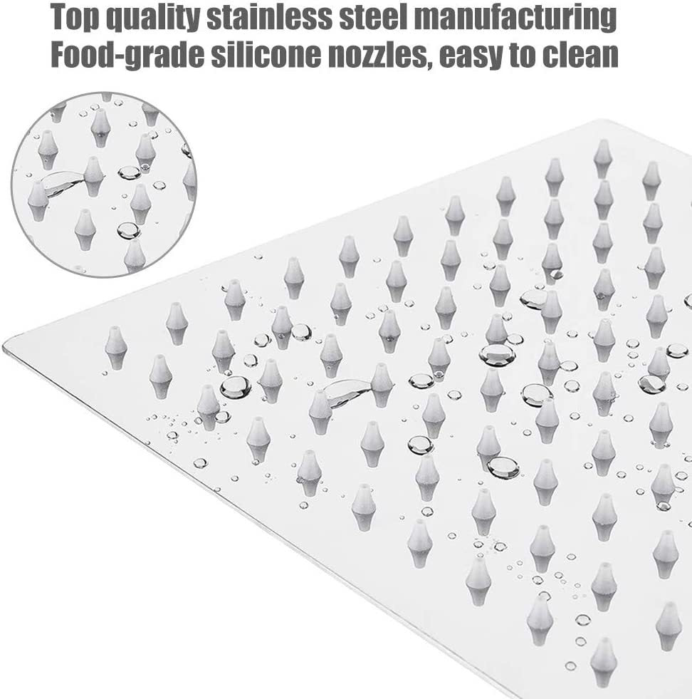 12-Inch Square Rain Shower Head